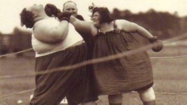 Victorian era female boxers