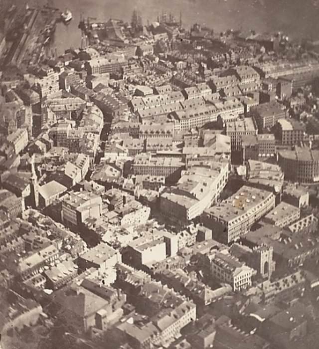 The first aerial photograph, 1848
