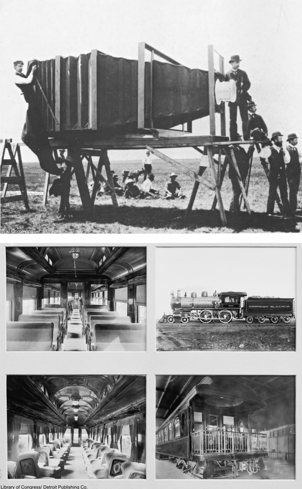 The First Largest Camera that captured extremely handsome train, 1899-1900