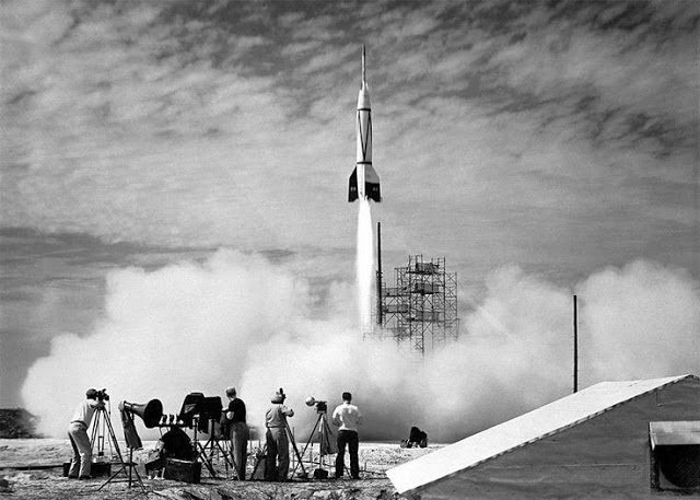 The First Cape Canaveral Launch Photograph, 1950