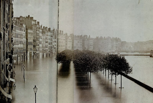 The first photograph of flood, taken in Pairs in 1856