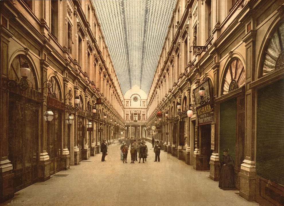 Royal Gallery of Saint Hubert, Brussels, 1890s