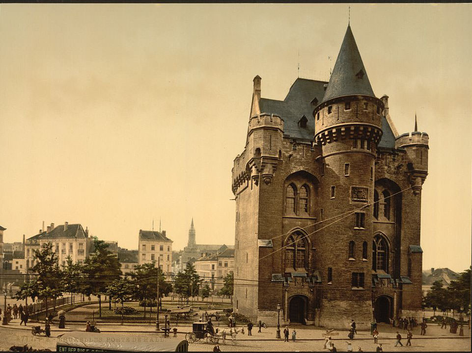 Hall door, Brussels, 1890s