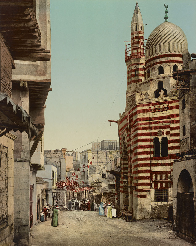 Pavoisée Street for a Wedding, Cairo, 1890s