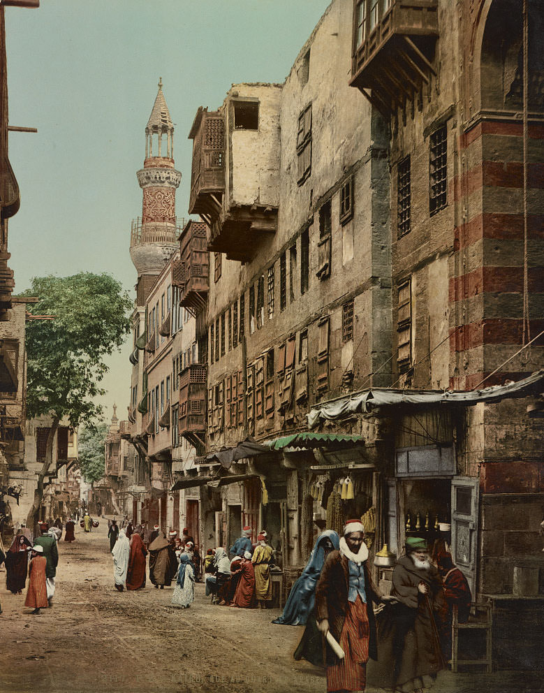 treet in the Arab Quarter, Cairo, 1890s