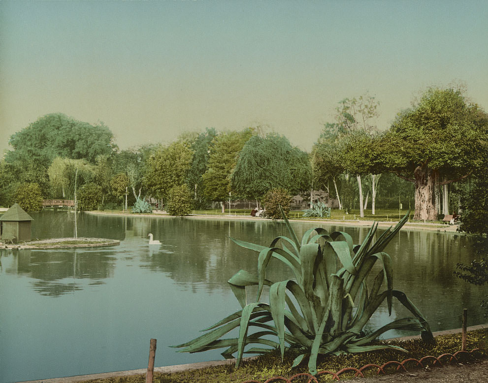 Ezbekieh Garden, Cairo, 1890s