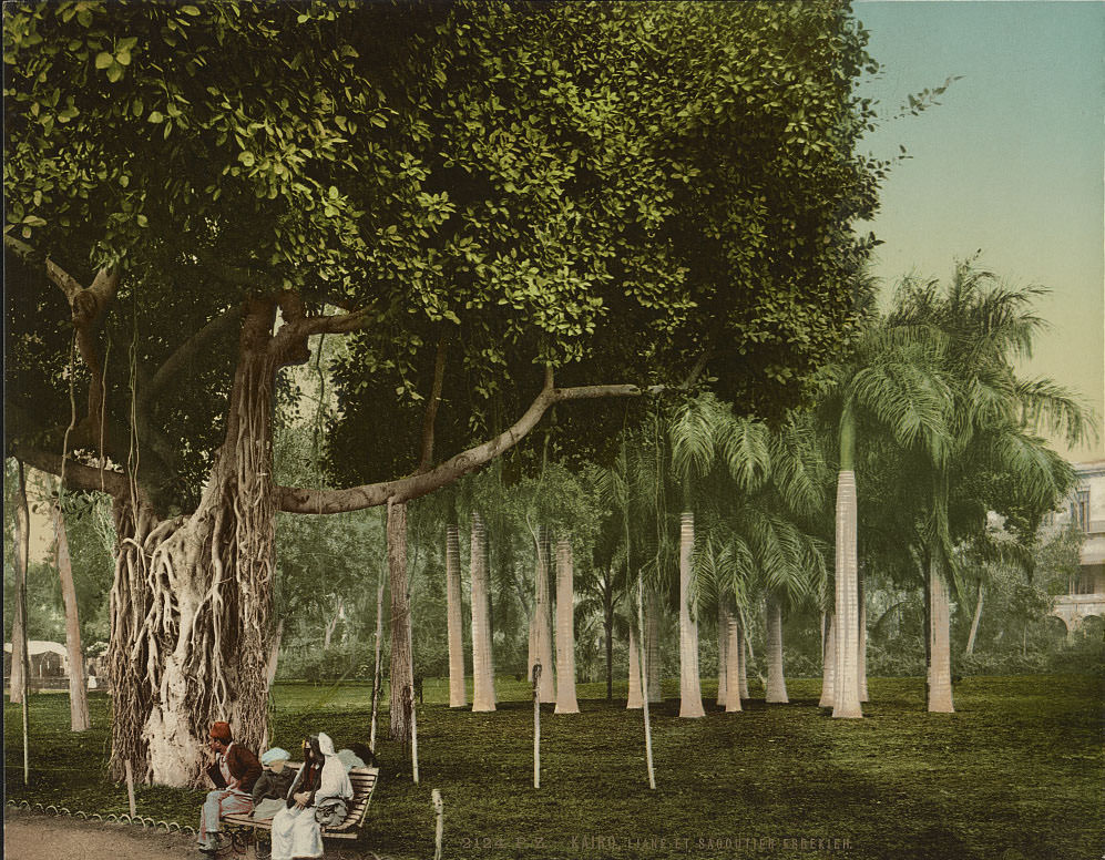 Esbekieh Garden, Cairo, 1890s