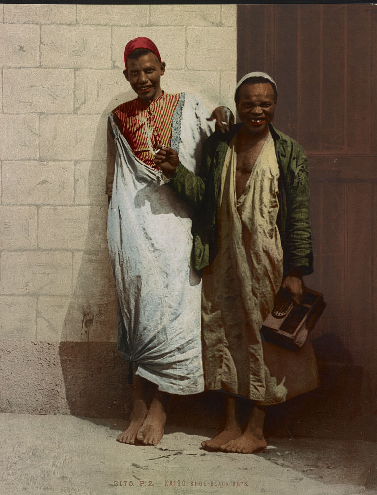 Shoe-black boys, 1890s