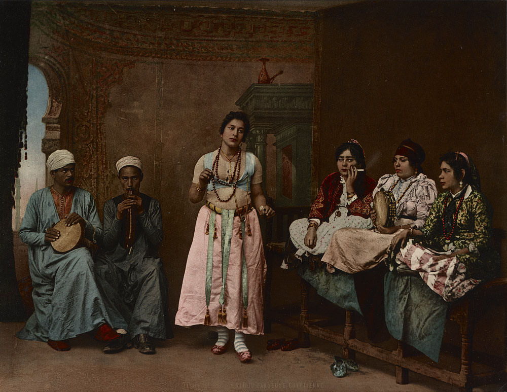 Egyptian dancer, Cairo, 1890s