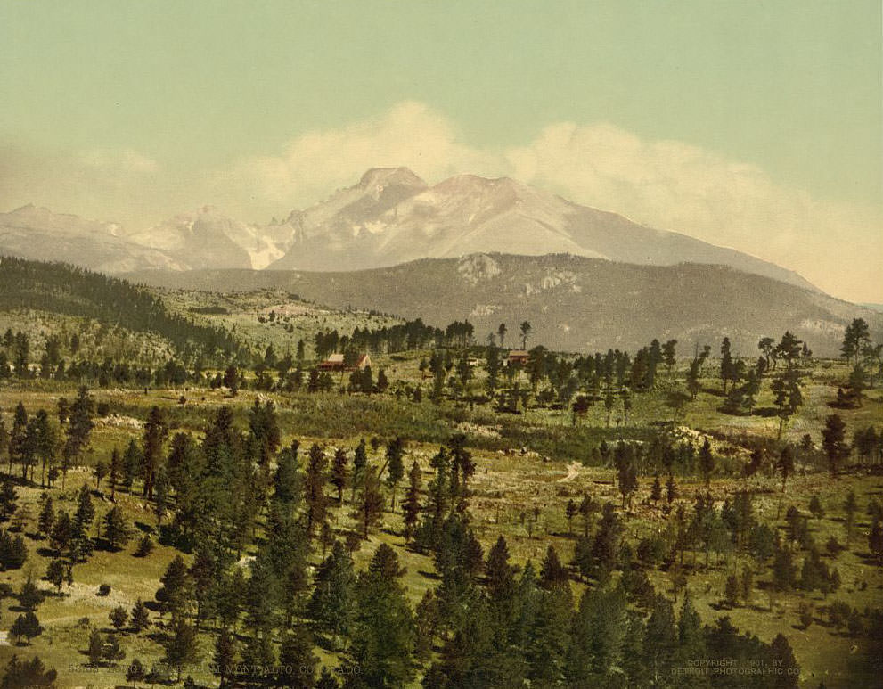 Long's Peak from Mont Alto, 1890s