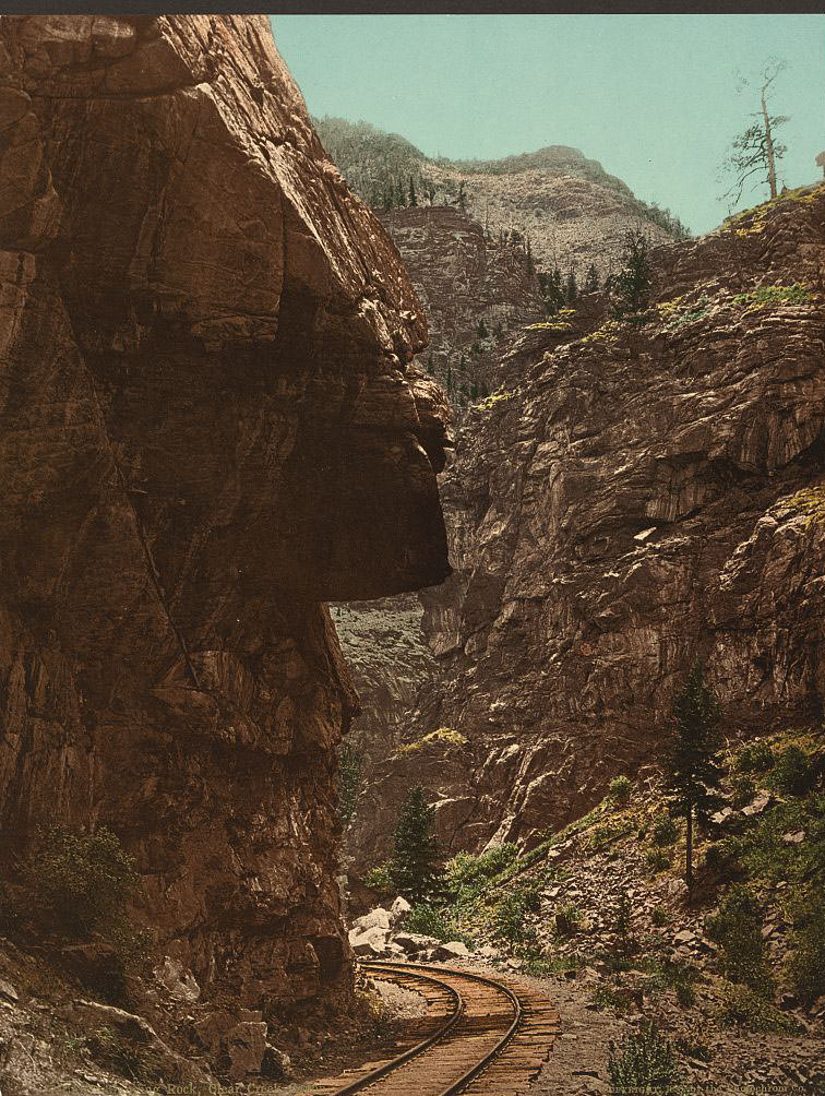 Hanging Rock, Clear Creek, 1890s