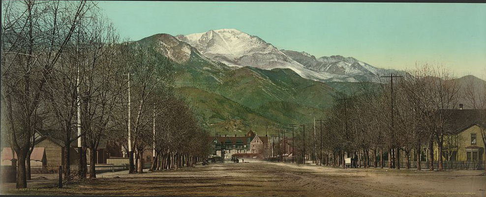 Pikes Peak Avenue, Colorado Springs, 1890s
