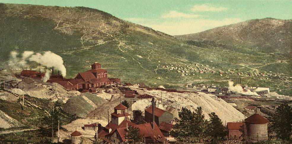 Battle Mountain mines, Cripple Creek, 1890s