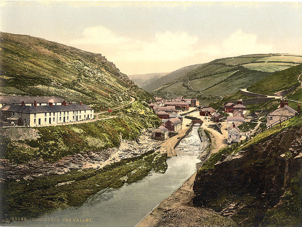 View from New Road, Boscastle, Cornwall