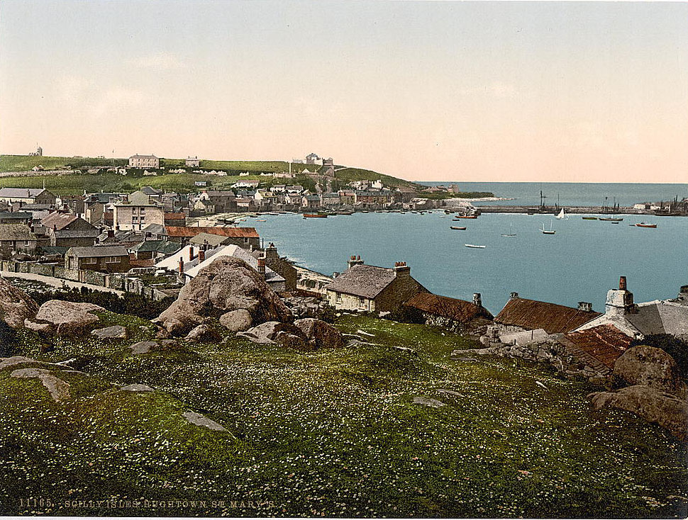 Isles of Scilly, Hughtown, from Garrison
