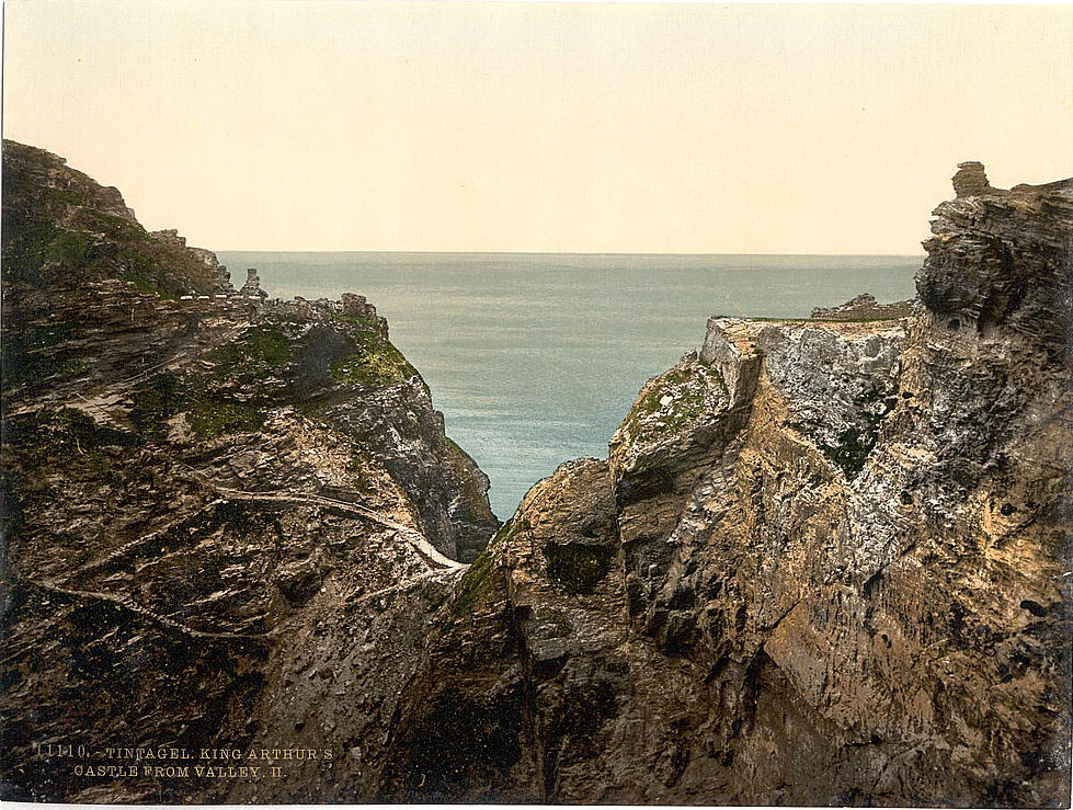 King Arthur's Castle from valley, II, Tintagel