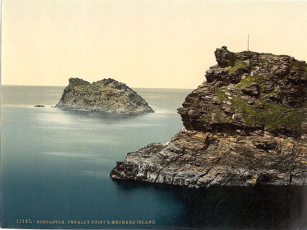 Penally Hil and Mechard Island, Boscastle, Cornwall