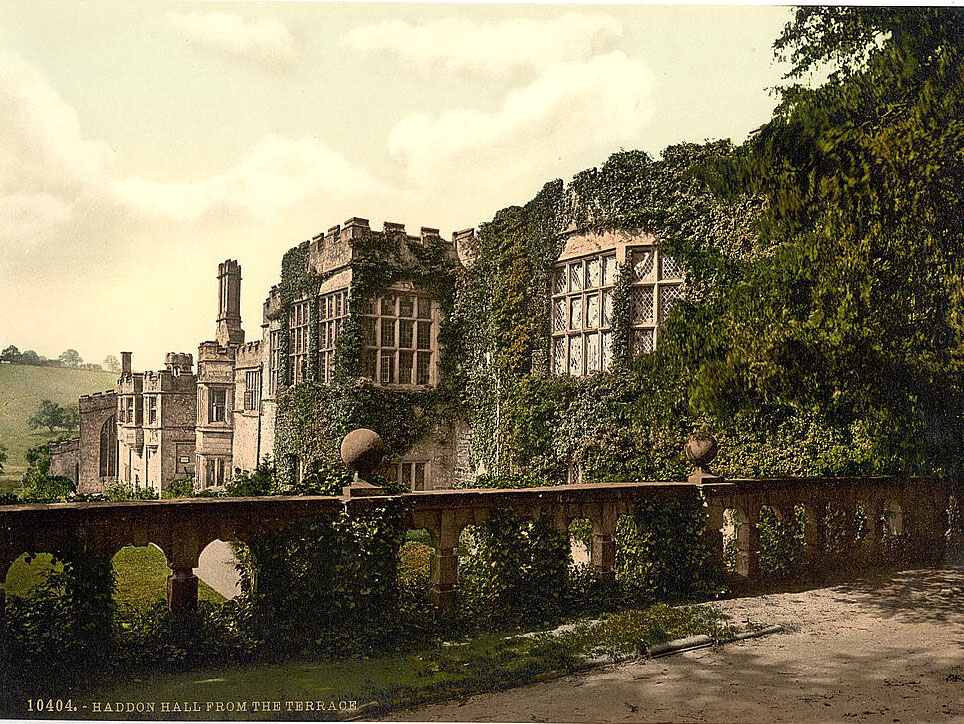 Haddon Hall, from terrace steps