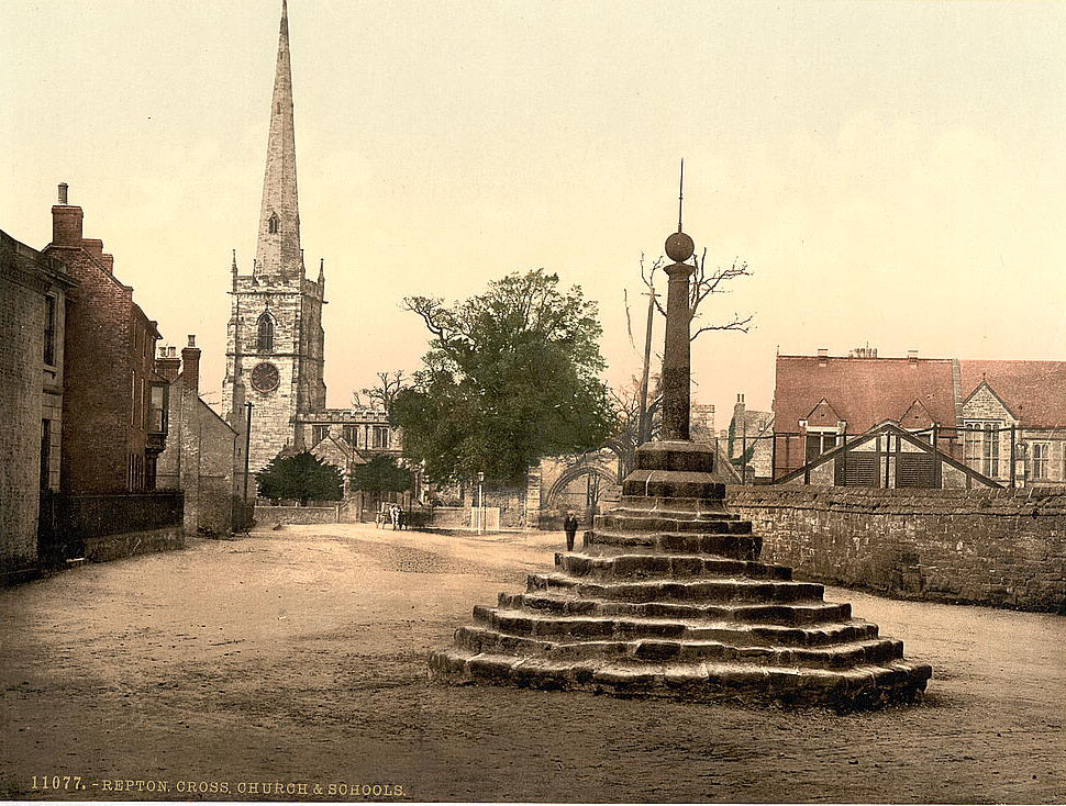 Church and school, Repton cross