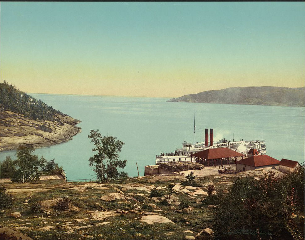 Tadousac Landing and mouth of the Saguenay River