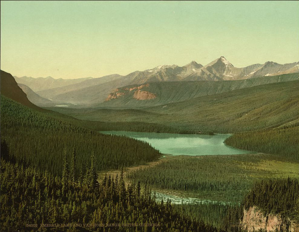 Emerald Lake and Van Horn [i.e., Horne] Range, British Columbia