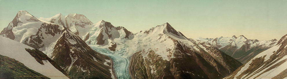 Mt. Fox and Mt. Dawson from Asulkan Pass, Selkirk Mountains