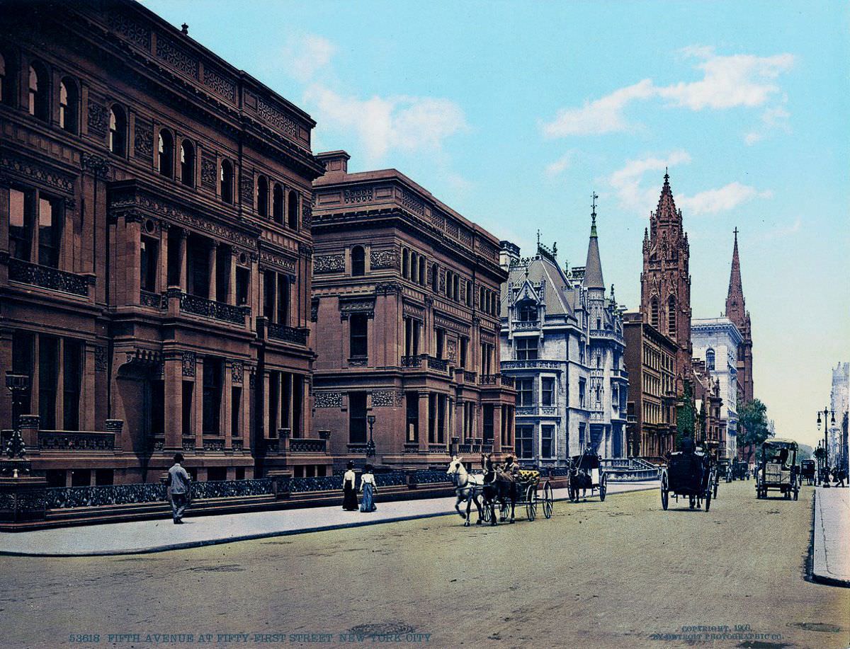 Fifth Avenue at 51st Street, 1900