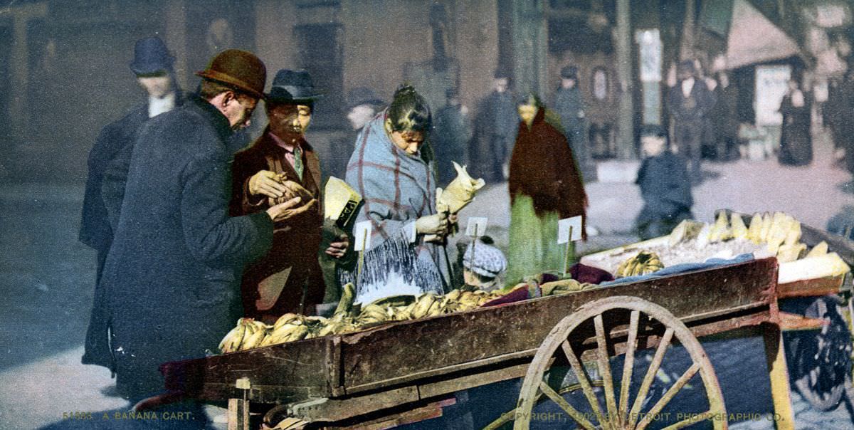 A Banana Cart, 1900