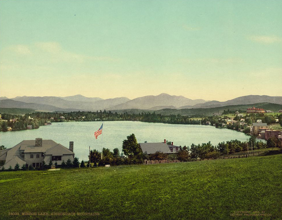 Mirror Lake, Adirondack Mountains, 1902
