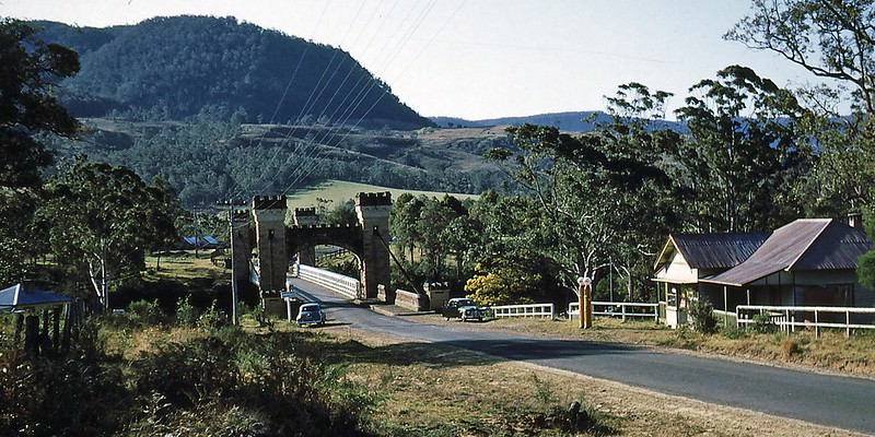 Hampton Bridge, Kangaroo Valley, Tasmania, 1953