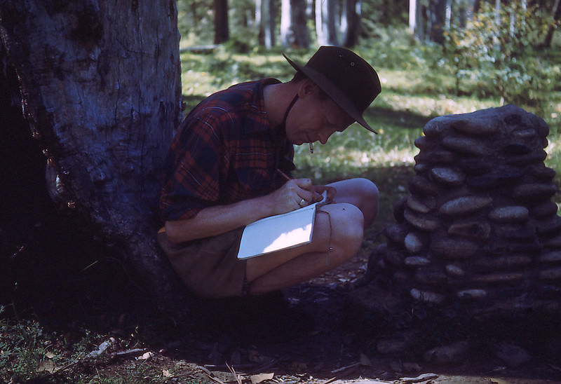 Frank Carrick signing the Pledge, Blue Gum Forest, New South Wales, November 1952