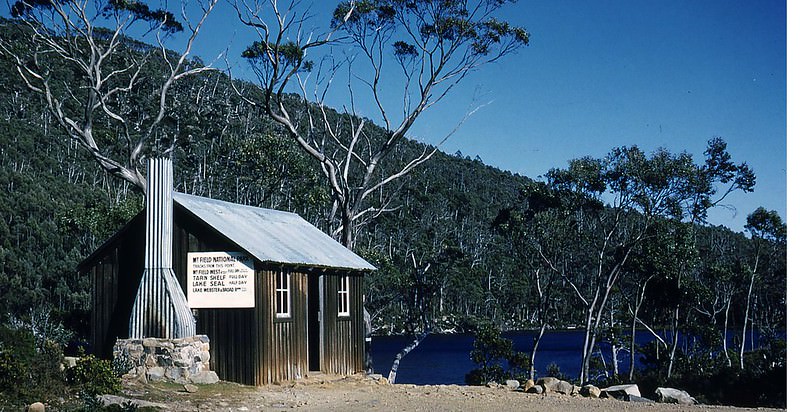 Lake Dobson Hut in Mt Field National Park, Tasmania, 1954