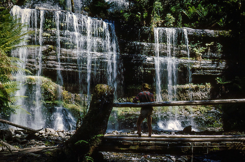 Russell Falls in Mt Field National Park, Tasmania, 1954