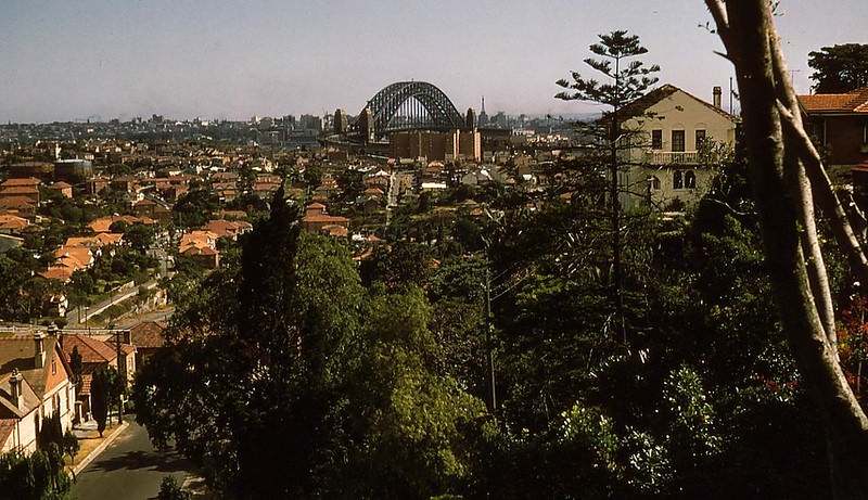 Sydney's north shore, New South Wales, 1955