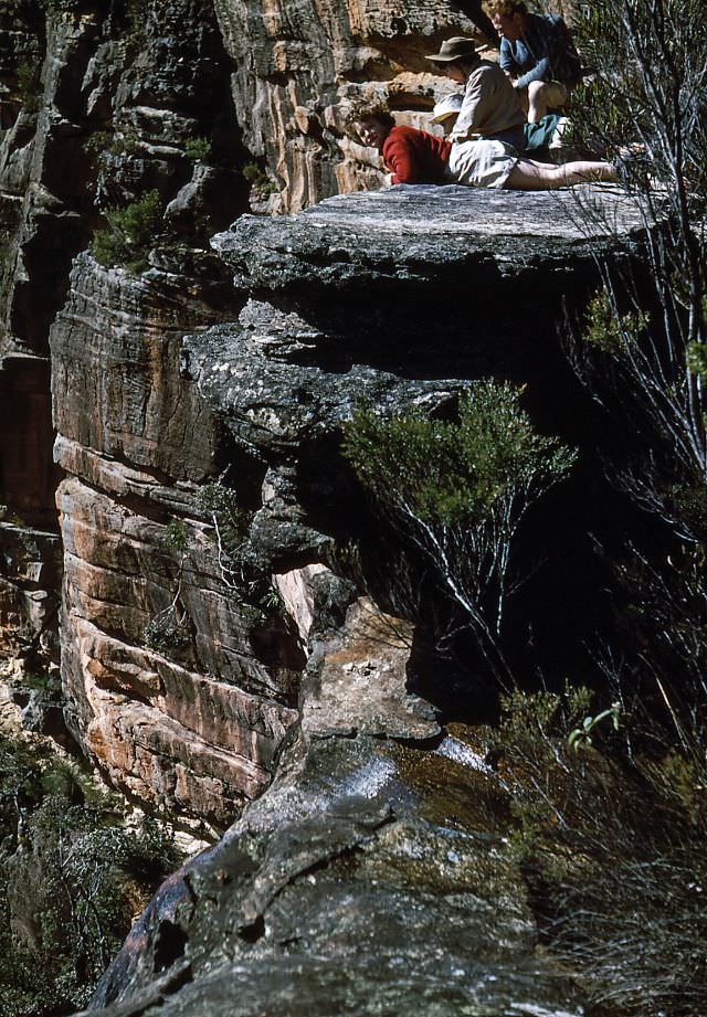 Mt Solitary where Chinaman's Creek falls away, New South Wales, 1952