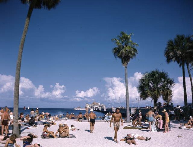 Spa Beach in St. Petersburg, Florida, May 23, 1954
