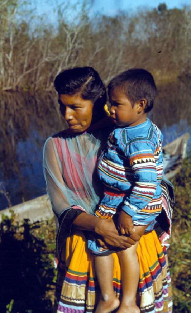 Seminole Girl at Brighton Indian Reservation, circa 1958