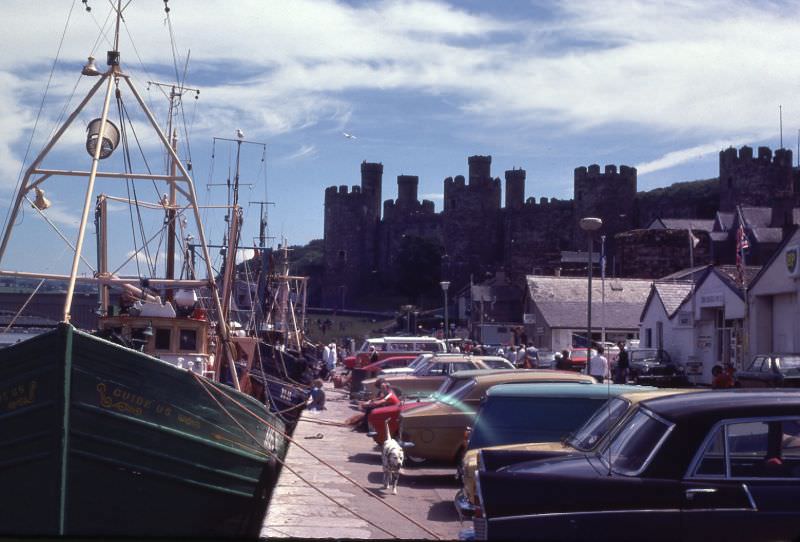 Conwy Harbour and Castle, 1977