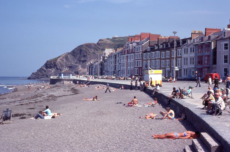 Promenade and Beach, Aberystwyth, 1977