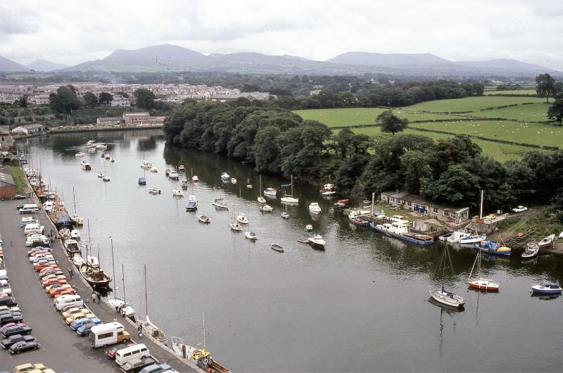 View from Caernarfon Castle, 1978