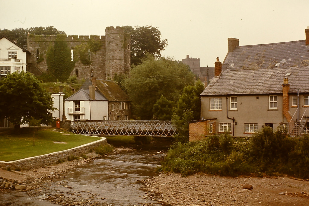 Brecon Castle from Llanfaes Bridge