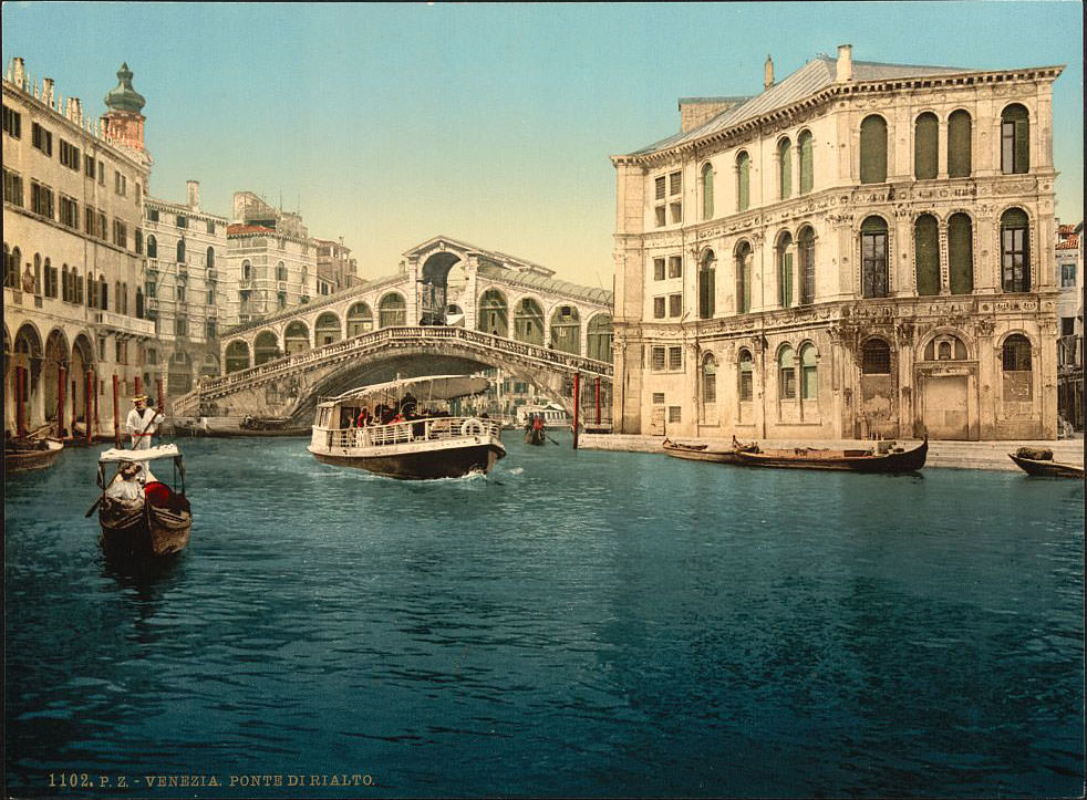 The Grand Canal with the Rialto Bridge