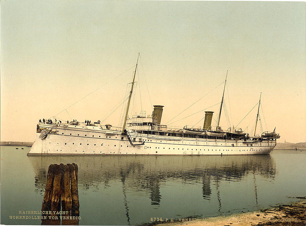 Hohenzollern, leaving the harbor