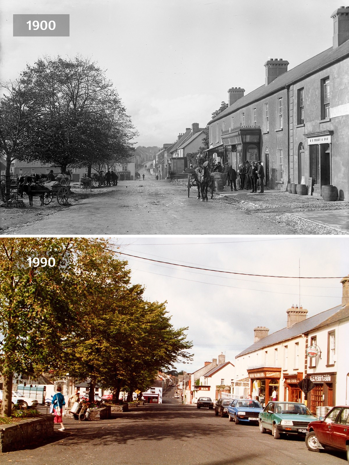 The Square, Rathdowney, Loais, 1900-1990