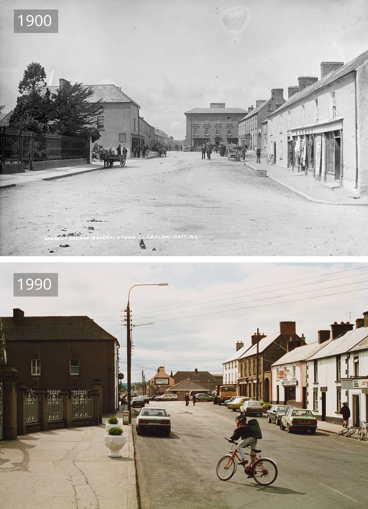 Market Square, Bagenalstown, Carlow, 1900-1991