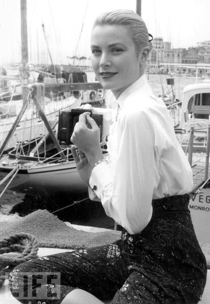 Grace Kelly poses dockside during the Cannes Film Festival on May 6, 1955. The first film festival was planned for September 1939. A little inconvenience called World War II nixed that idea.