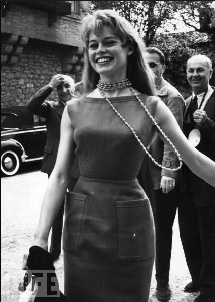 Brigitte Bardot arrives at the Cannes Film Festival amid a flurry of admiring men in 1956. A few years later, tired of the scrutiny that her celebrity brought her, Bardot moved to southern France and became a recluse.