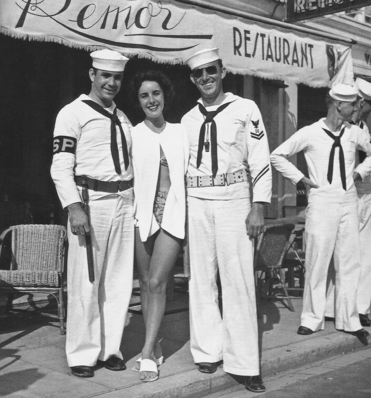 Elizabeth Taylor at Cannes, 1950.