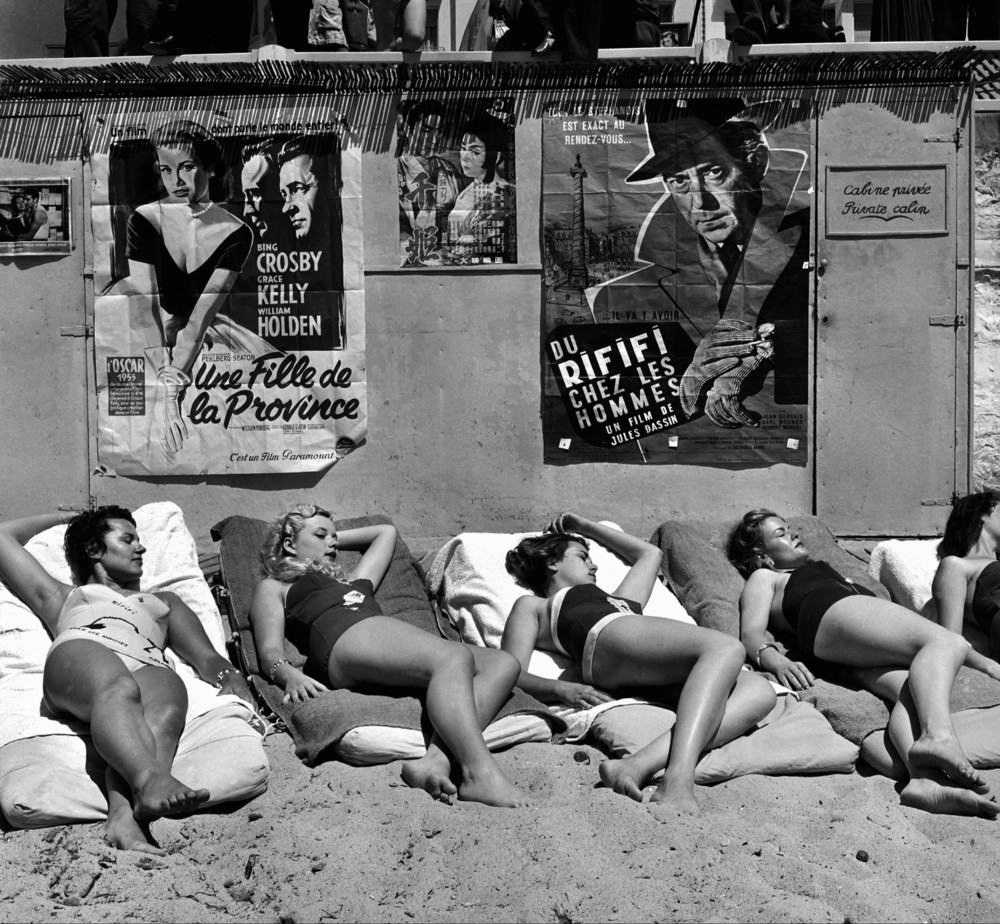 Starlets at Cannes Film Festival, Cannes, France, 1955.