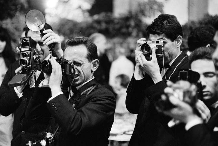Photographers, Cannes, 1962.